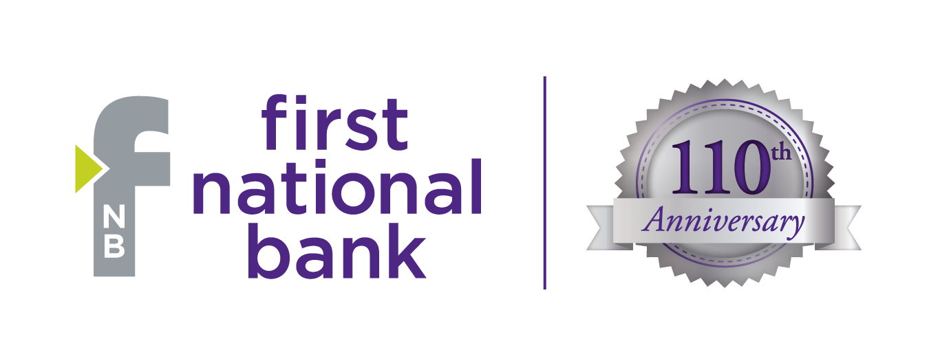 First National Bank 110th anniversary logo
